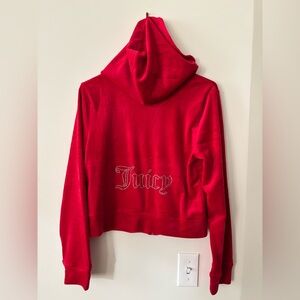 Juicy Couture Vibrant Red Velour Jacket